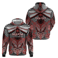 Aotearoa Iwi Ngapuhi Personalised Hoodie Maori Kowhaiwhai Pattern