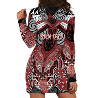 Aotearoa Iwi Ngapuhi Personalised Hoodie Dress Maori Kowhaiwhai Pattern