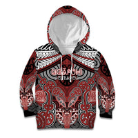 Aotearoa Iwi Ngapuhi Personalised Kid Hoodie Maori Kowhaiwhai Pattern