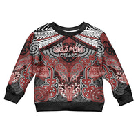 Aotearoa Iwi Ngapuhi Personalised Kid Ugly Christmas Sweater Maori Kowhaiwhai Pattern