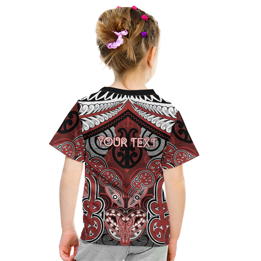 Aotearoa Iwi Ngapuhi Personalised Kid T Shirt Maori Kowhaiwhai Pattern