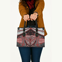 Aotearoa Iwi Ngapuhi Leather Bag Maori Kowhaiwhai Pattern