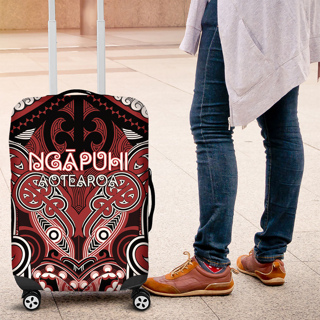 Aotearoa Iwi Ngapuhi Luggage Cover Maori Kowhaiwhai Pattern