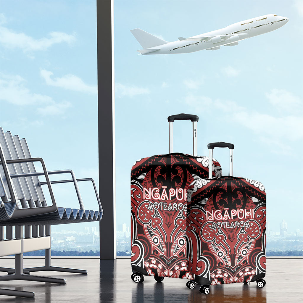 Aotearoa Iwi Ngapuhi Luggage Cover Maori Kowhaiwhai Pattern