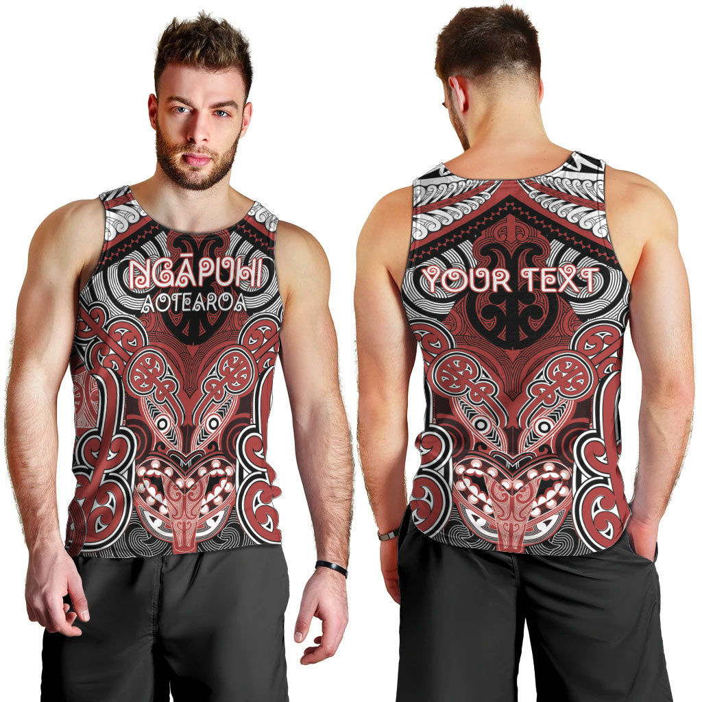 Aotearoa Iwi Ngapuhi Personalised Men Tank Top Maori Kowhaiwhai Pattern