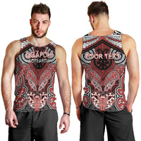 Aotearoa Iwi Ngapuhi Personalised Men Tank Top Maori Kowhaiwhai Pattern