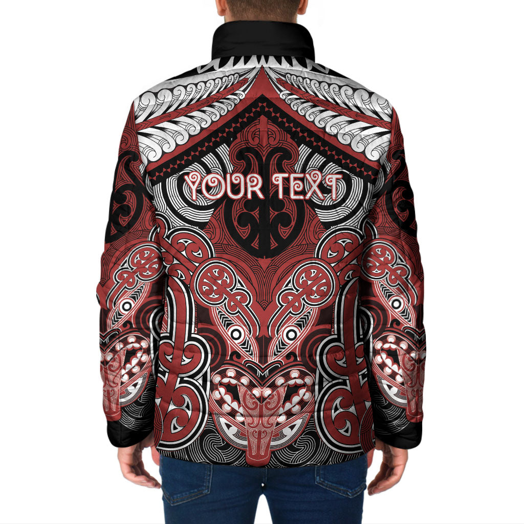 Aotearoa Iwi Ngapuhi Personalised Padded Jacket Maori Kowhaiwhai Pattern
