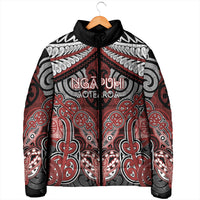 Aotearoa Iwi Ngapuhi Personalised Padded Jacket Maori Kowhaiwhai Pattern