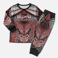 Aotearoa Iwi Ngapuhi Personalised Christmas Pajama Set Maori Kowhaiwhai Pattern