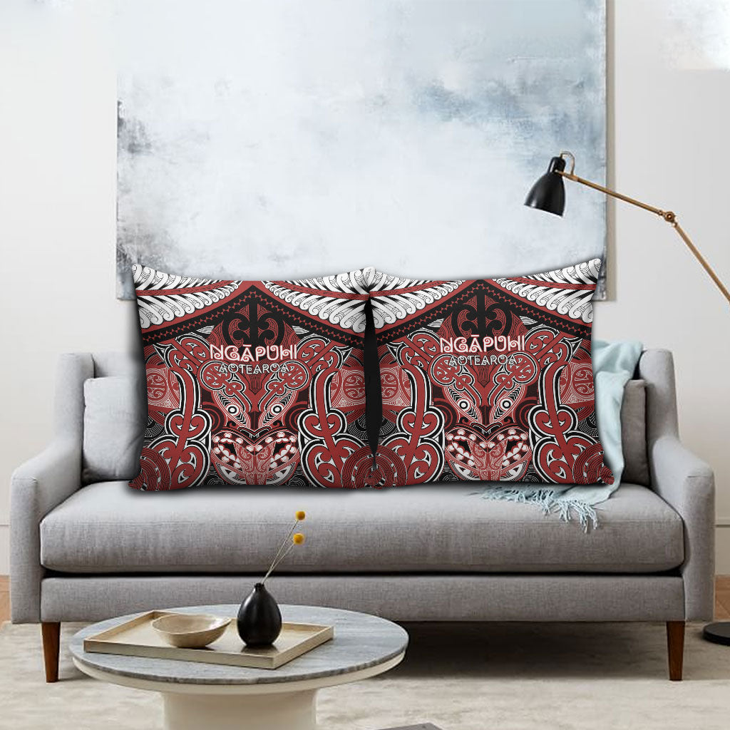 Aotearoa Iwi Ngapuhi Pillow Cover Maori Kowhaiwhai Pattern