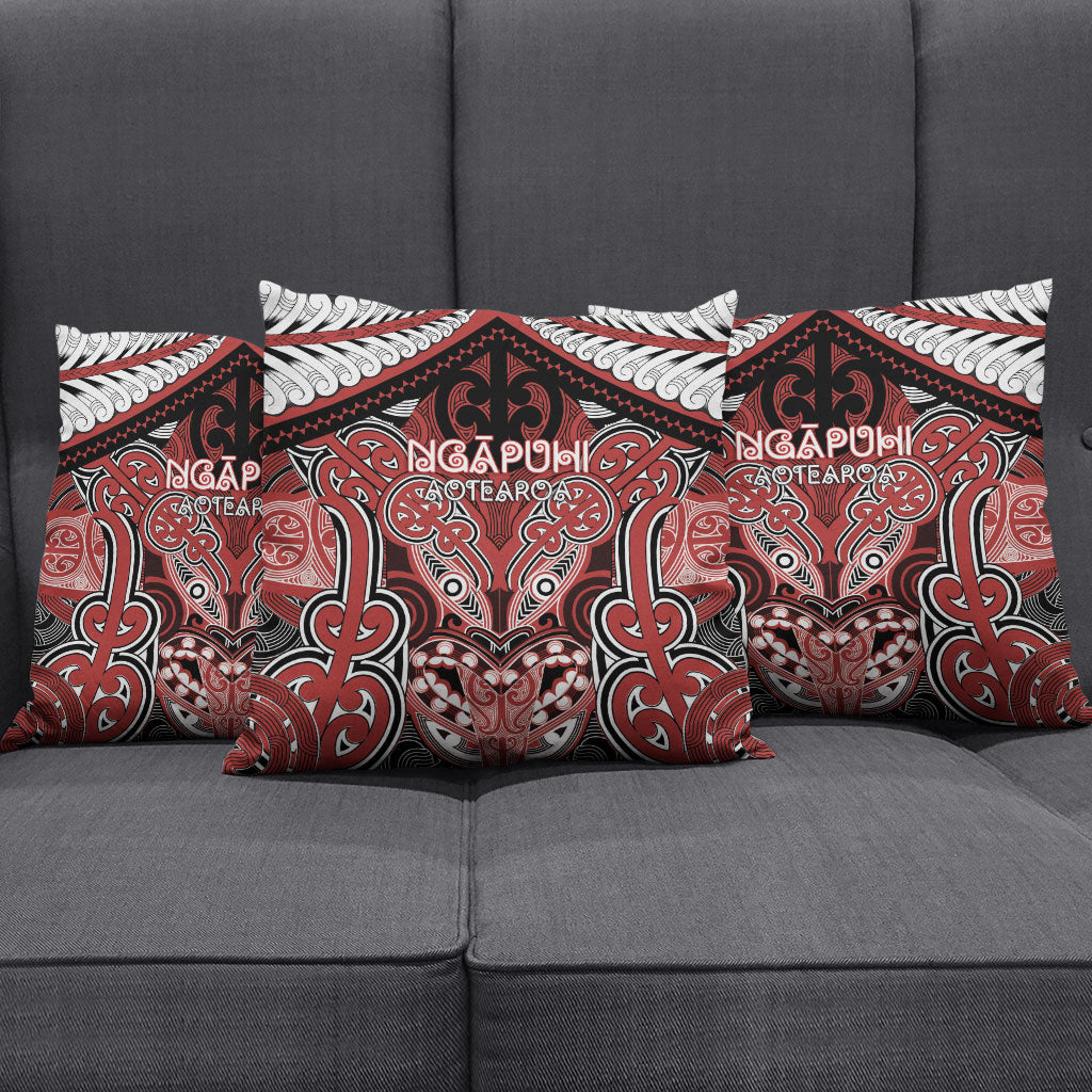 Aotearoa Iwi Ngapuhi Pillow Cover Maori Kowhaiwhai Pattern
