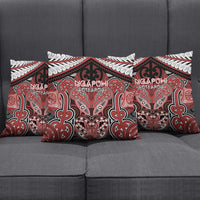 Aotearoa Iwi Ngapuhi Pillow Cover Maori Kowhaiwhai Pattern