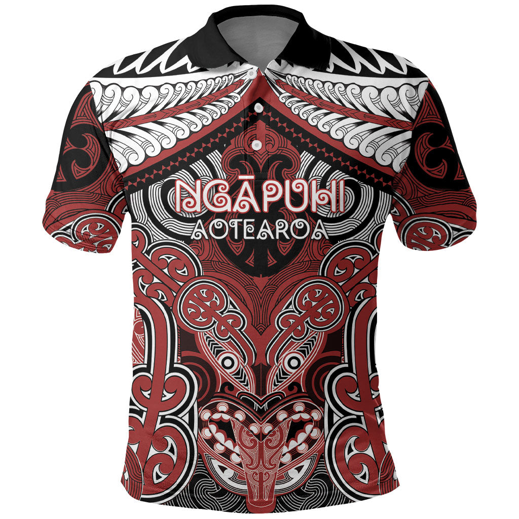 Aotearoa Iwi Ngapuhi Personalised Polo Shirt Maori Kowhaiwhai Pattern