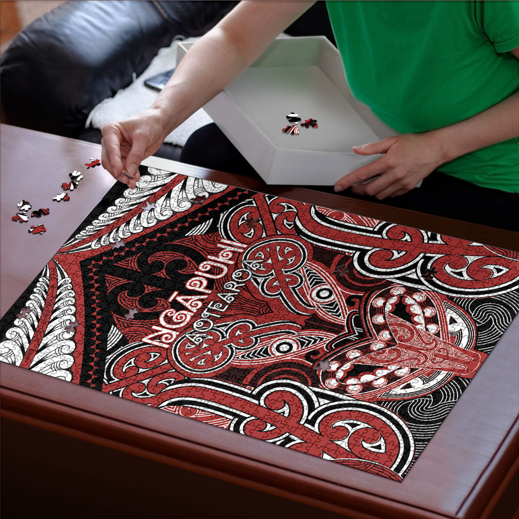 Aotearoa Iwi Ngapuhi Puzzle Maori Kowhaiwhai Pattern