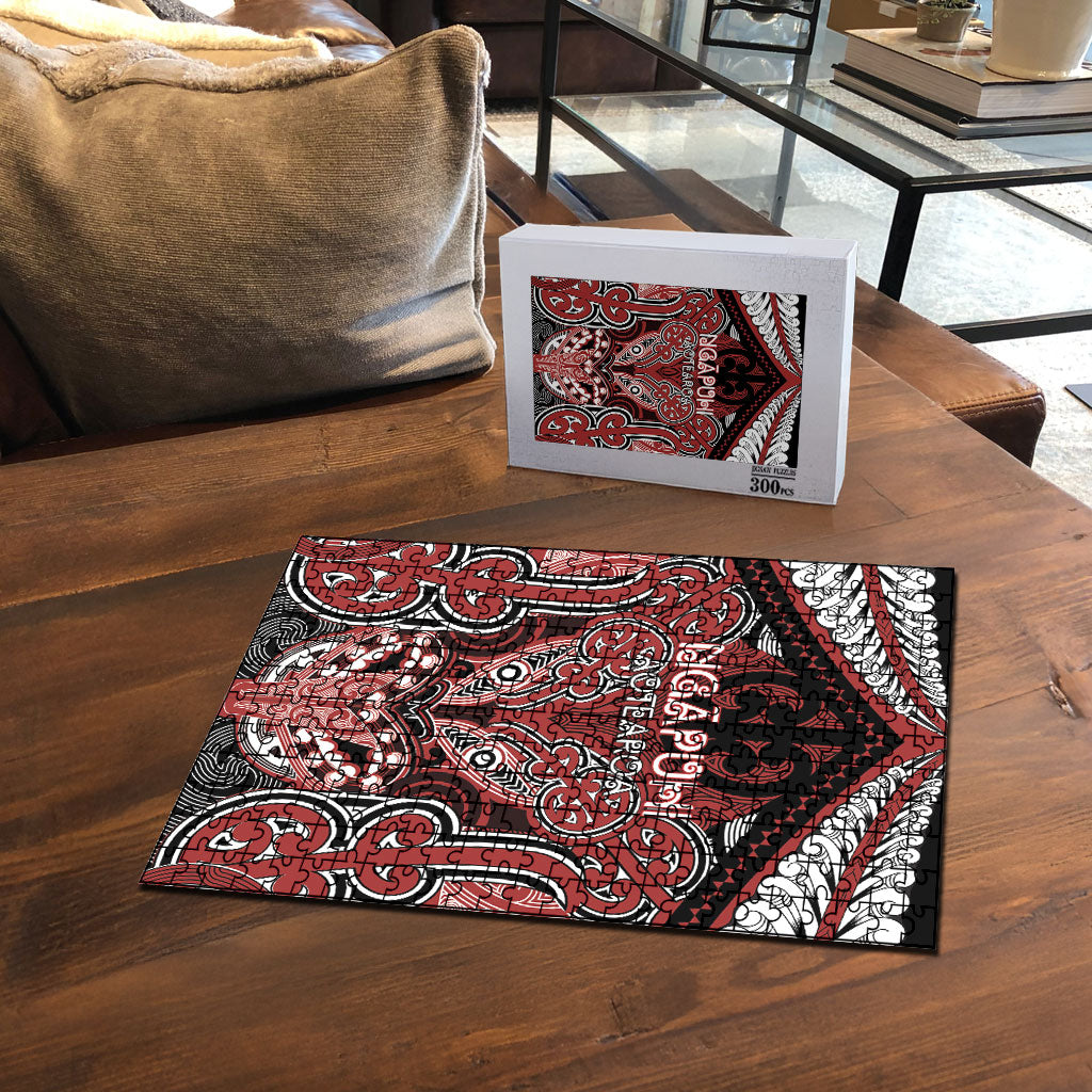 Aotearoa Iwi Ngapuhi Puzzle Maori Kowhaiwhai Pattern