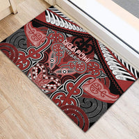 Aotearoa Iwi Ngapuhi Rubber Doormat Maori Kowhaiwhai Pattern