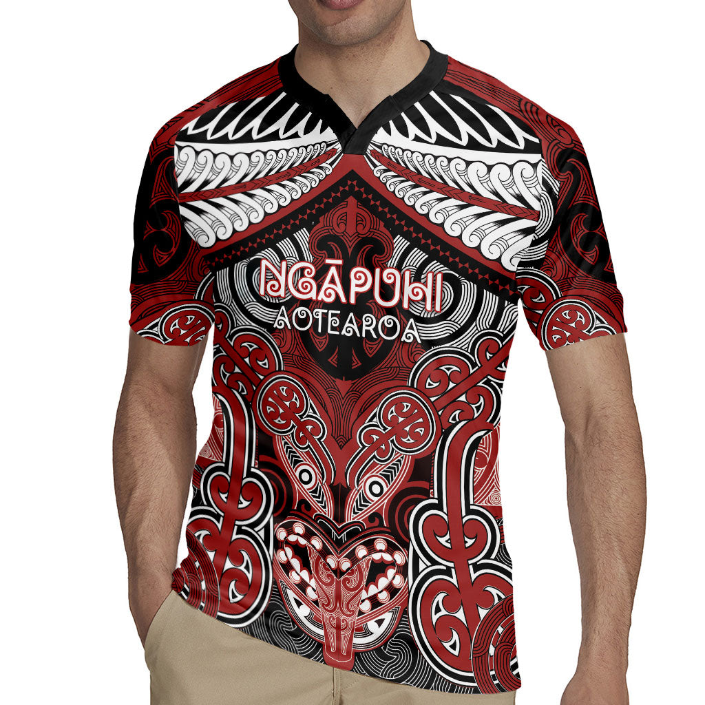 Aotearoa Iwi Ngapuhi Personalised Rugby Jersey Maori Kowhaiwhai Pattern