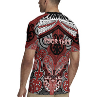 Aotearoa Iwi Ngapuhi Personalised Rugby Jersey Maori Kowhaiwhai Pattern