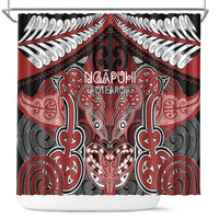 Aotearoa Iwi Ngapuhi Shower Curtain Maori Kowhaiwhai Pattern
