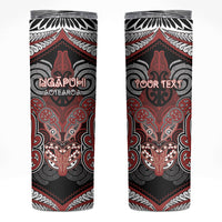 Aotearoa Iwi Ngapuhi Personalised Skinny Tumbler Maori Kowhaiwhai Pattern