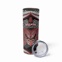Aotearoa Iwi Ngapuhi Personalised Skinny Tumbler Maori Kowhaiwhai Pattern