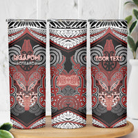 Aotearoa Iwi Ngapuhi Personalised Skinny Tumbler Maori Kowhaiwhai Pattern