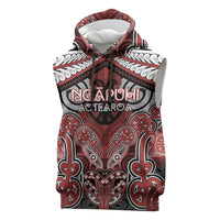 Aotearoa Iwi Ngapuhi Personalised Sleeveless Hoodie Maori Kowhaiwhai Pattern