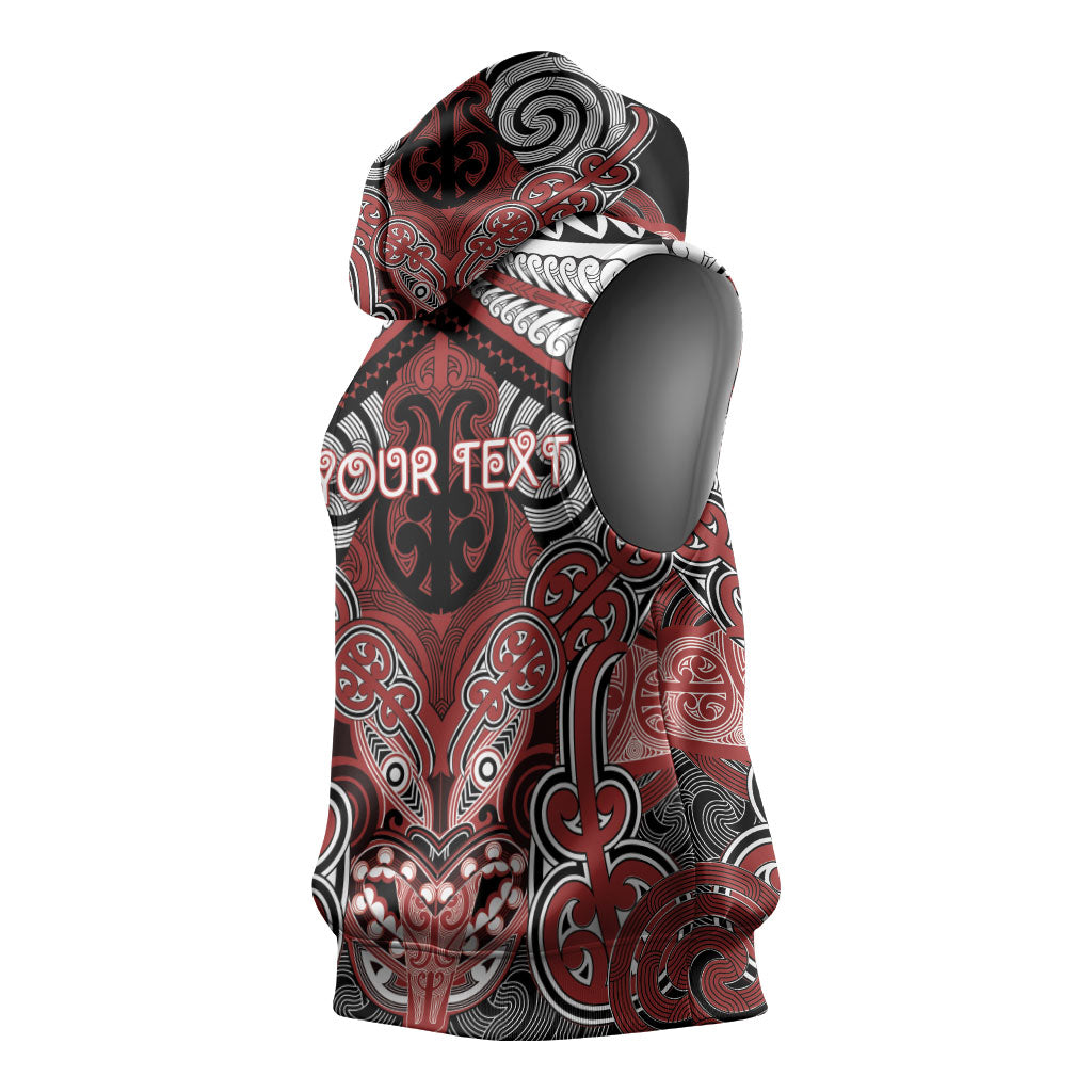 Aotearoa Iwi Ngapuhi Personalised Sleeveless Hoodie Maori Kowhaiwhai Pattern