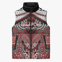 Aotearoa Iwi Ngapuhi Personalised Sleeveless Puffer Jacket Maori Kowhaiwhai Pattern