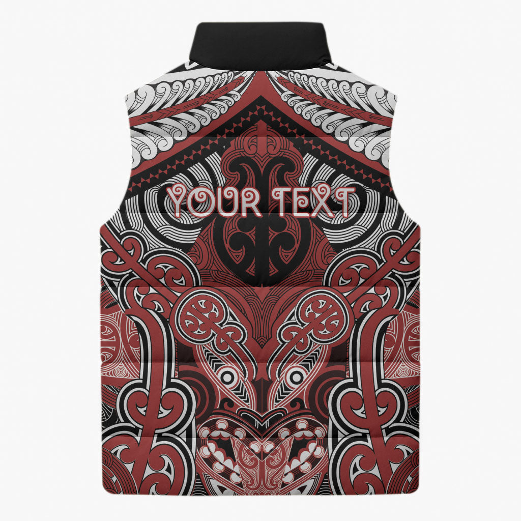 Aotearoa Iwi Ngapuhi Personalised Sleeveless Puffer Jacket Maori Kowhaiwhai Pattern