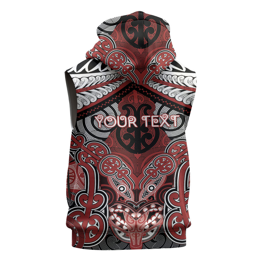 Aotearoa Iwi Ngapuhi Personalised Sleeveless Zip Hoodie Maori Kowhaiwhai Pattern