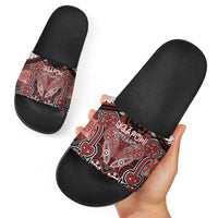 Aotearoa Iwi Ngapuhi Slide Sandals Maori Kowhaiwhai Pattern