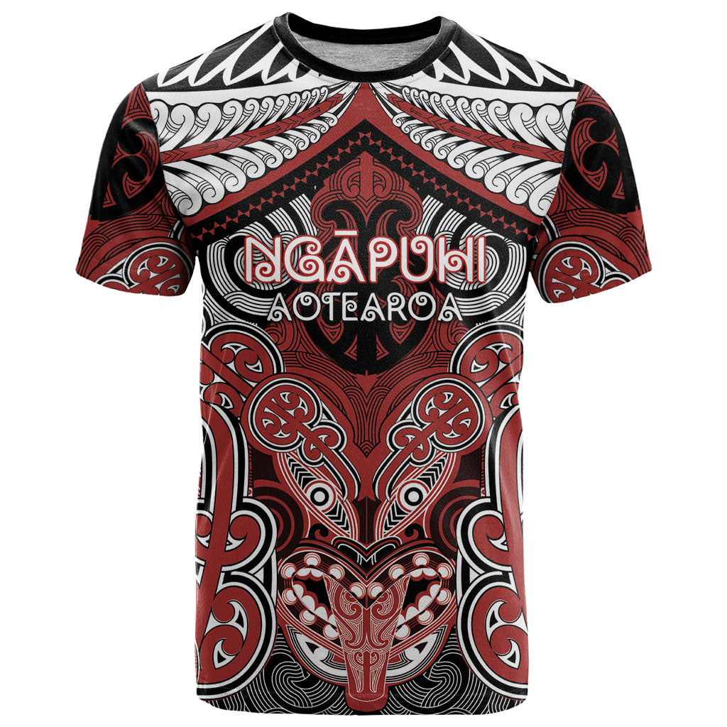 Aotearoa Iwi Ngapuhi Personalised T Shirt Maori Kowhaiwhai Pattern