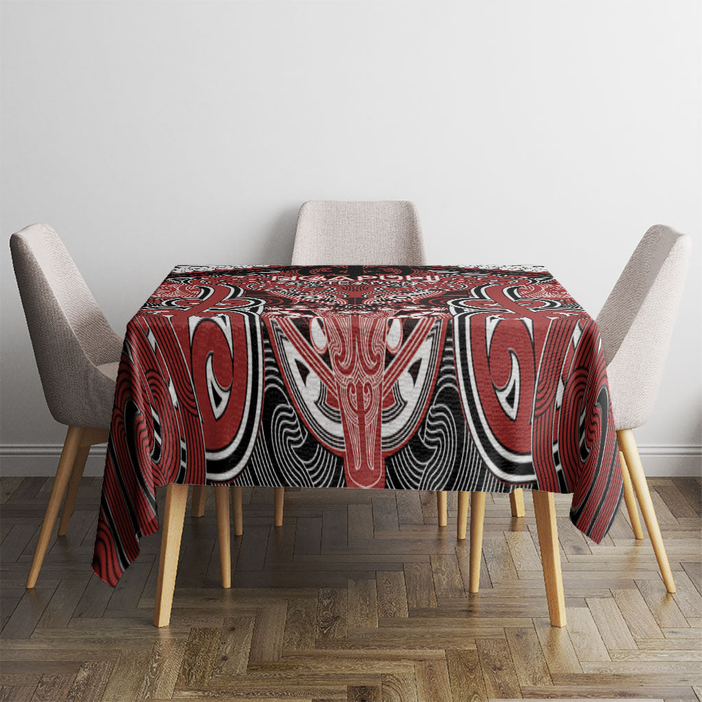 Aotearoa Iwi Ngapuhi Tablecloth Maori Kowhaiwhai Pattern