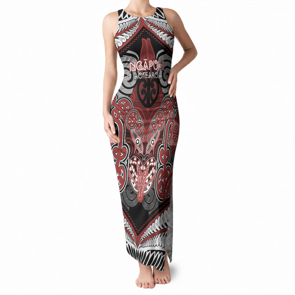 Aotearoa Iwi Ngapuhi Personalised Tank Maxi Dress Maori Kowhaiwhai Pattern