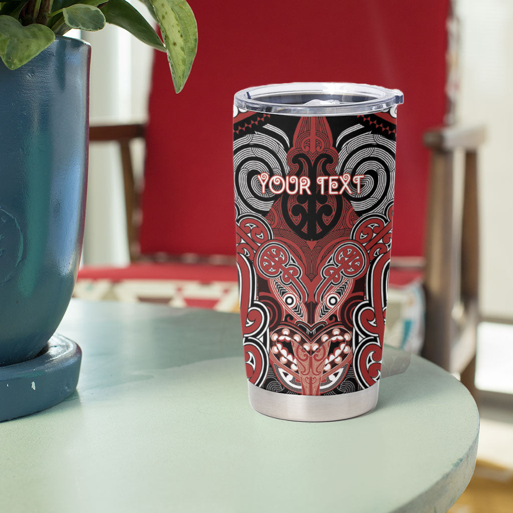Aotearoa Iwi Ngapuhi Personalised Tumbler Cup Maori Kowhaiwhai Pattern