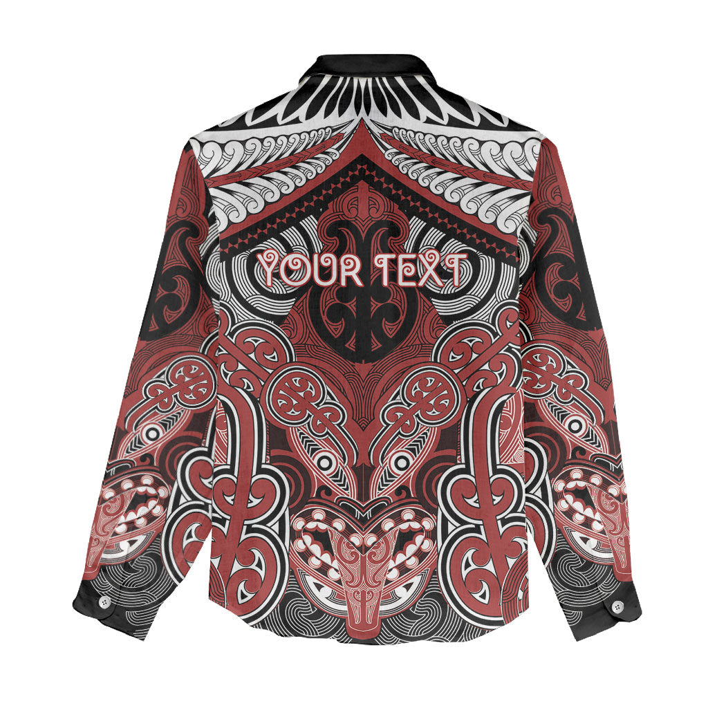 Aotearoa Iwi Ngapuhi Personalised Women Casual Shirt Maori Kowhaiwhai Pattern