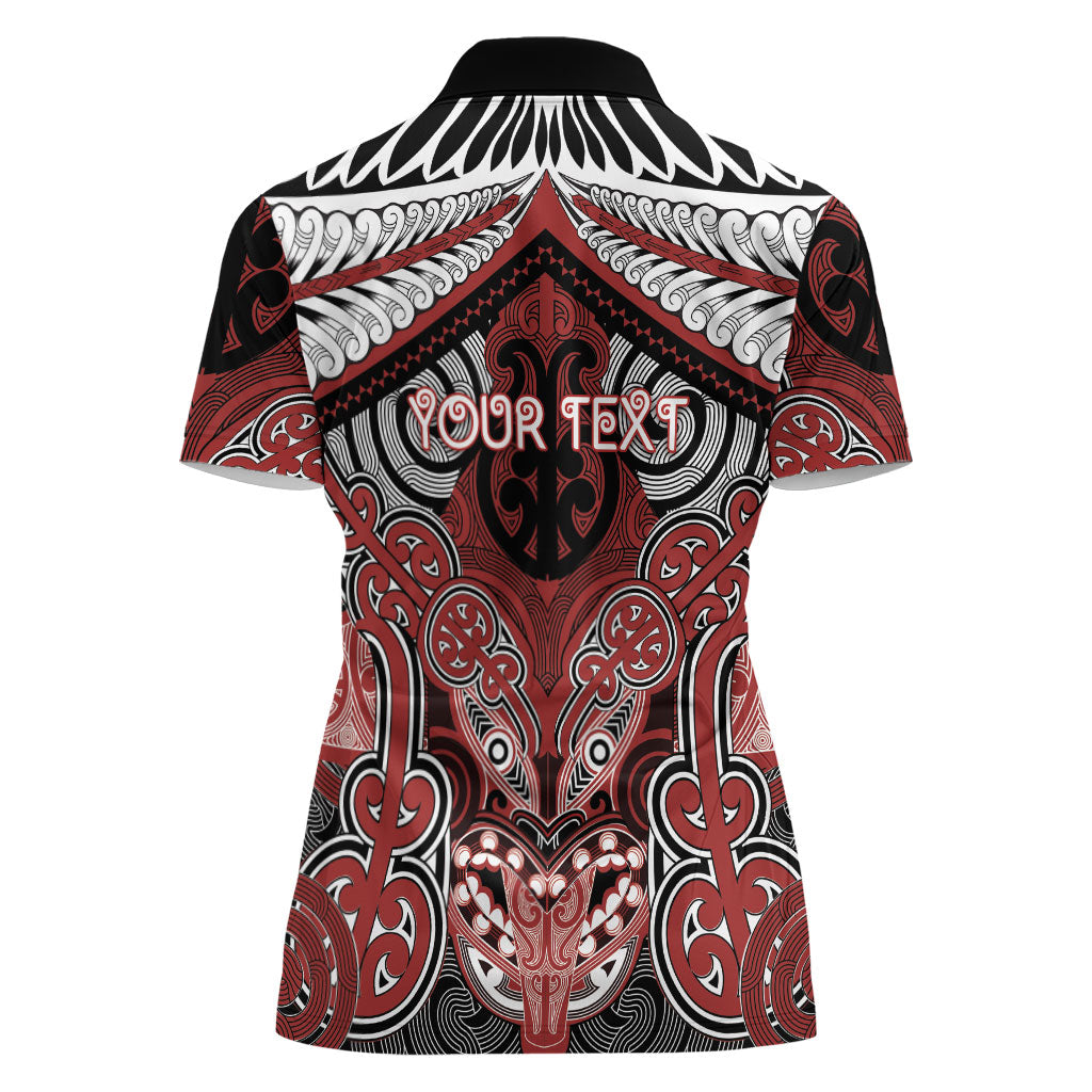 Aotearoa Iwi Ngapuhi Personalised Women Polo Shirt Maori Kowhaiwhai Pattern