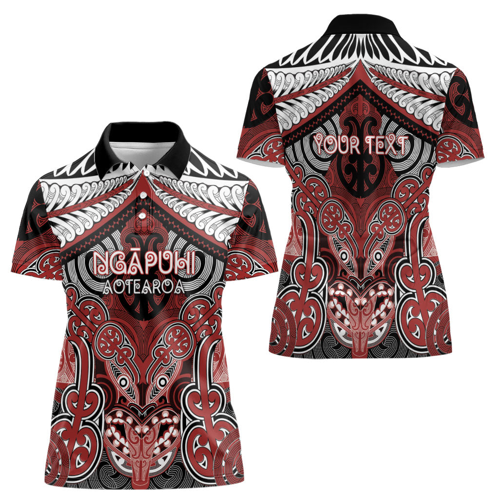 Aotearoa Iwi Ngapuhi Personalised Women Polo Shirt Maori Kowhaiwhai Pattern