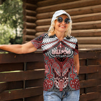 Aotearoa Iwi Ngapuhi Personalised Women Polo Shirt Maori Kowhaiwhai Pattern