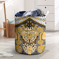 Aotearoa Iwi Ngati Whatua Laundry Basket Maori Kowhaiwhai Pattern