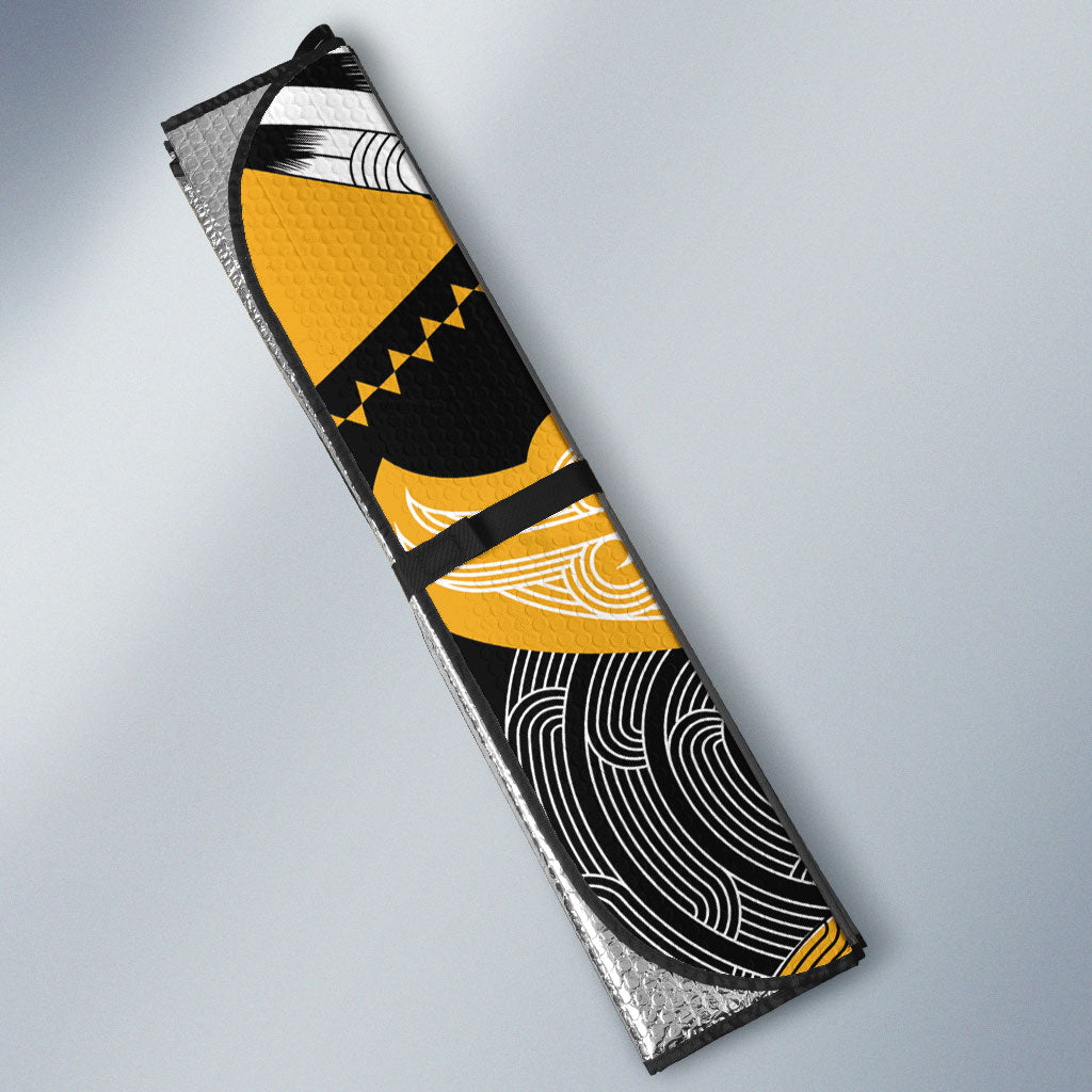 Aotearoa Iwi Ngati Whatua Auto Sun Shade Maori Kowhaiwhai Pattern