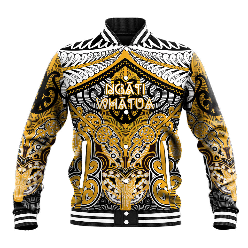 Aotearoa Iwi Ngati Whatua Personalised Baseball Jacket Maori Kowhaiwhai Pattern
