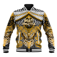Aotearoa Iwi Ngati Whatua Personalised Baseball Jacket Maori Kowhaiwhai Pattern