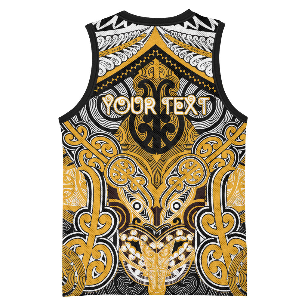 Aotearoa Iwi Ngati Whatua Personalised Basketball Jersey Maori Kowhaiwhai Pattern