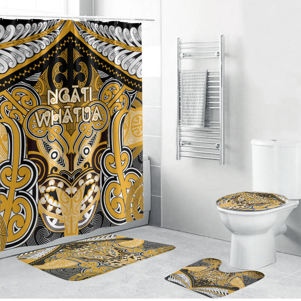 Aotearoa Iwi Ngati Whatua Bathroom Set Maori Kowhaiwhai Pattern
