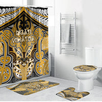 Aotearoa Iwi Ngati Whatua Bathroom Set Maori Kowhaiwhai Pattern