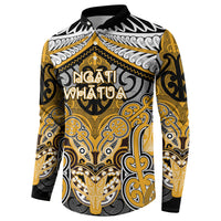 Aotearoa Iwi Ngati Whatua Personalised Button Sweatshirt Maori Kowhaiwhai Pattern