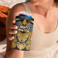 Aotearoa Iwi Ngati Whatua Personalised 4 in 1 Can Cooler Tumbler Maori Kowhaiwhai Pattern