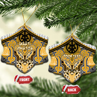 Aotearoa Iwi Ngati Whatua Personalised Ceramic Ornament Maori Kowhaiwhai Pattern